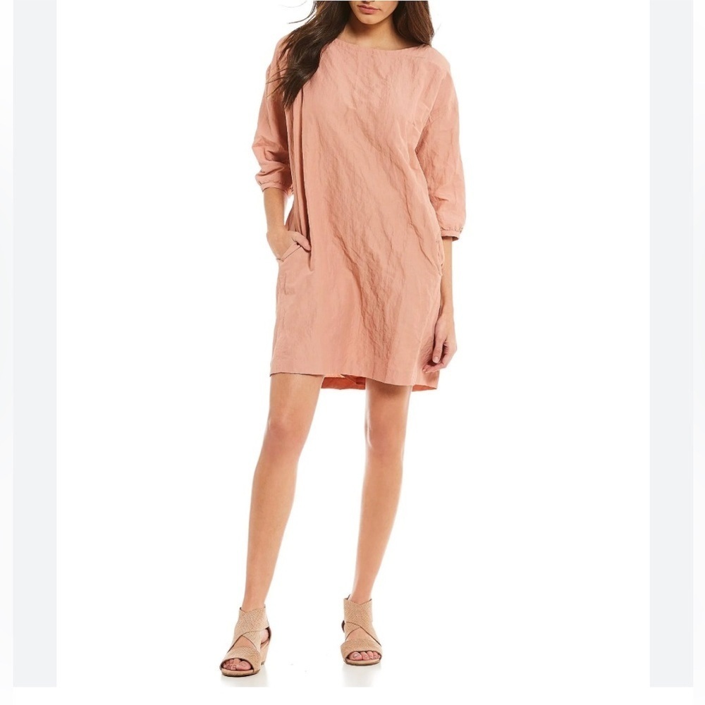 Eileen Fisher Organic Linen Tunic Dress Small
